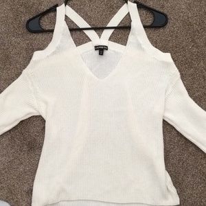 Express cold shoulder sweater